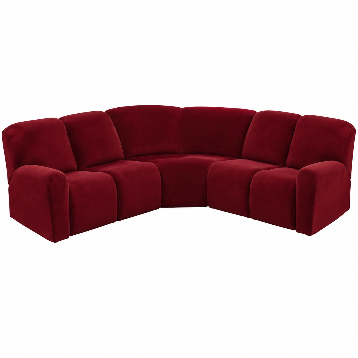 Copertura elastica in velluto per divano angolare, protezione robusta e facile manutenzione, decorazione elegante, set di 7 pezzi