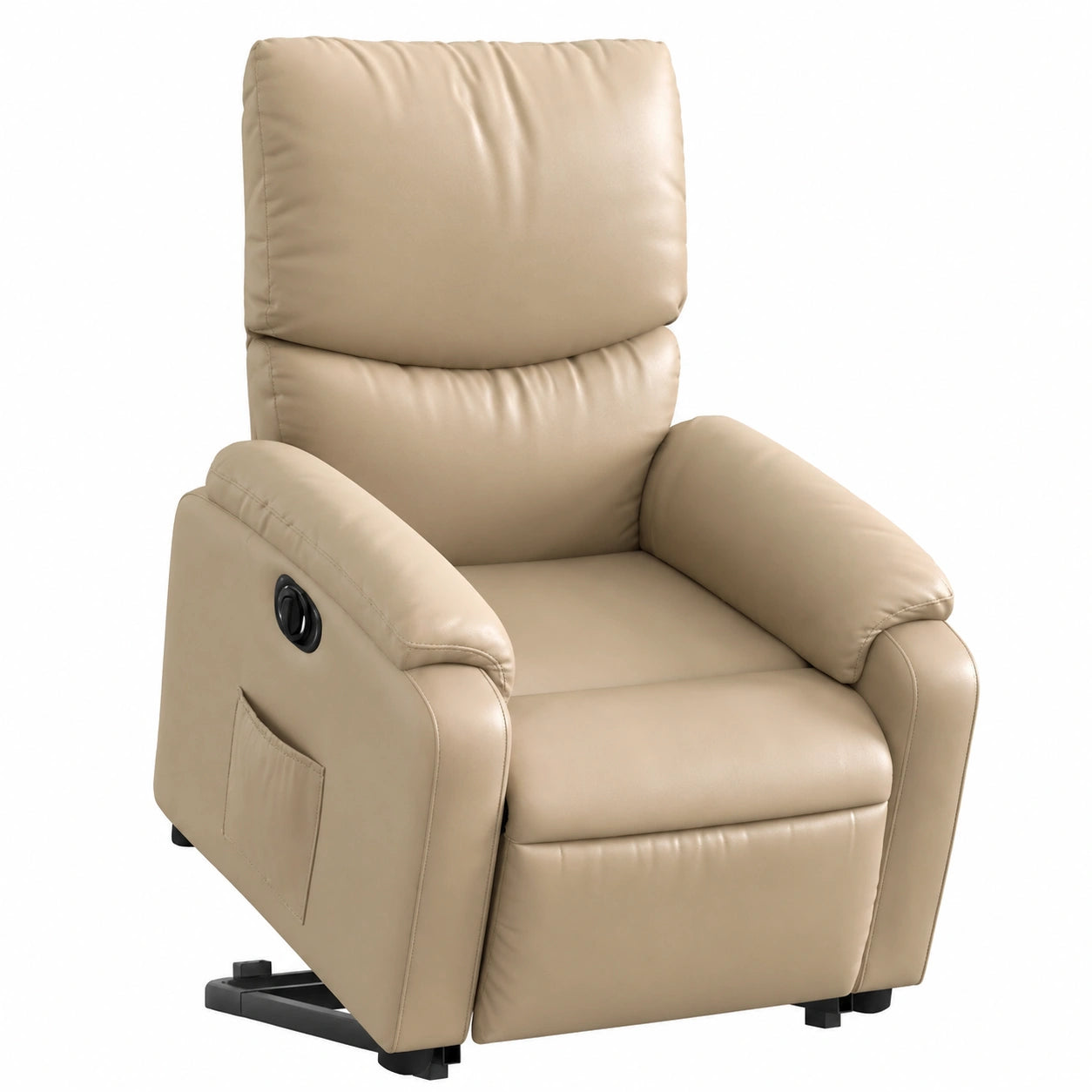 Poltrona Reclinabile Elettrica in Similpelle Cappuccino