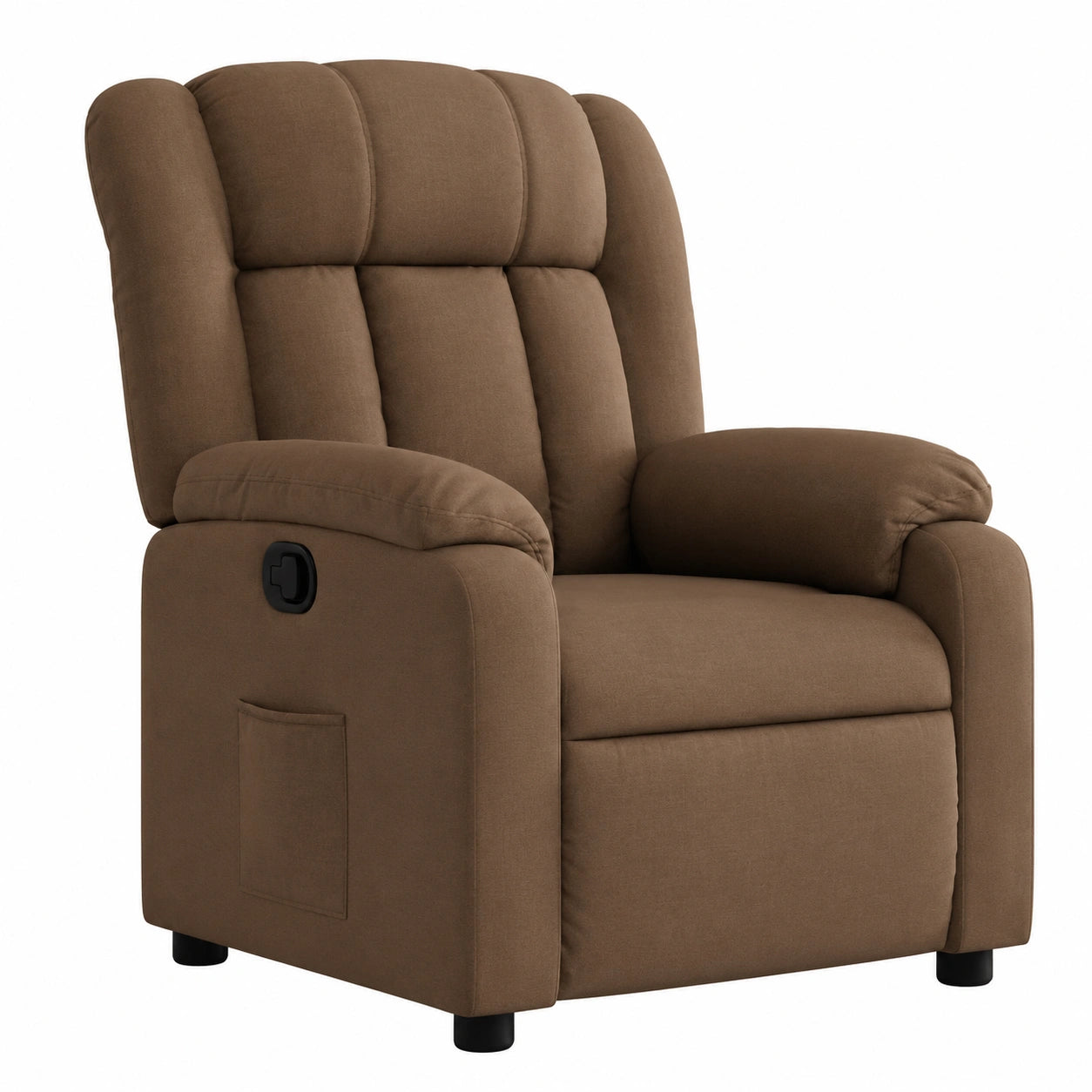 Sedia Reclinabile in Tessuto Marrone comoda